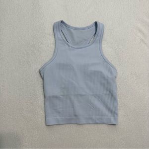 lululemon ebb to street cropped racerback tank top